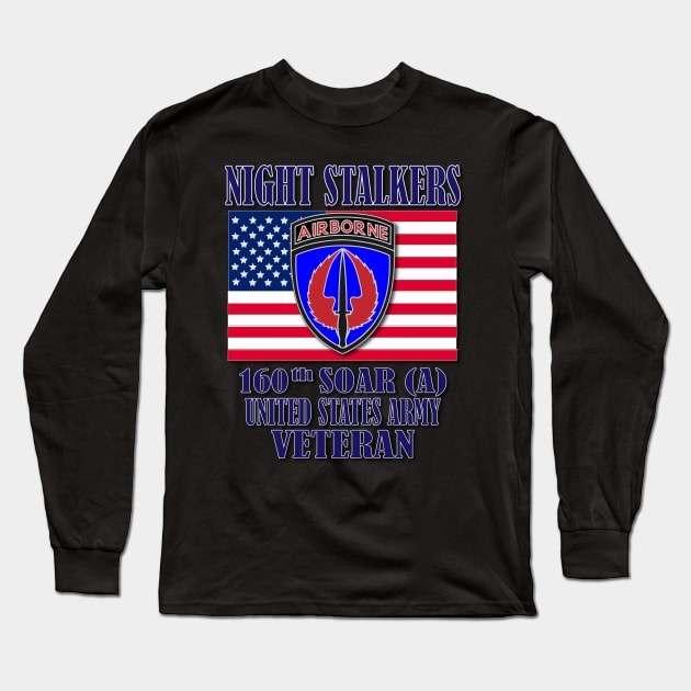 160th SOAR (A)- Veteran Long Sleeve T-Shirt by Relaxed Lifestyle Products